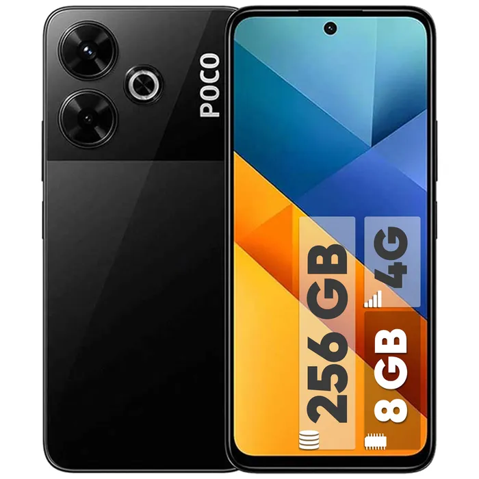 گوشی موبایل پوکو مدل M6 4G ظرفیت 128 گیگابایت رم 6 گیگابایت